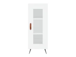 Aparador alto blanco 34,5x34x180 cm Madera contrachapada