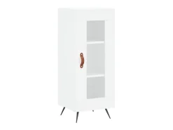 Aparador alto blanco 34,5x34x180 cm Madera contrachapada