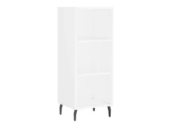 Aparador alto blanco 34,5x34x180 cm Madera contrachapada
