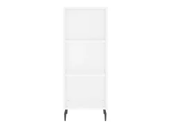 Aparador alto blanco 34,5x34x180 cm Madera contrachapada