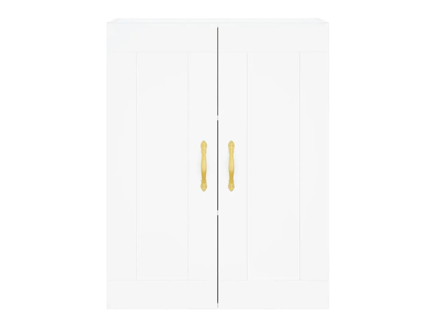 Aparador alto blanco 69,5x34x180 cm Madera contrachapada