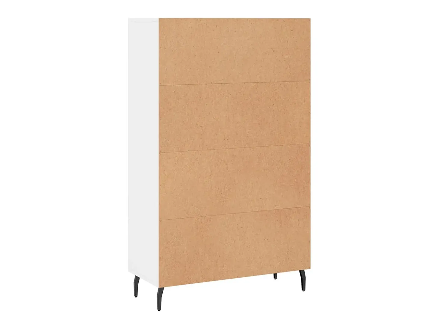 Aparador alto blanco 69,5x31x115 cm madera contrachapada