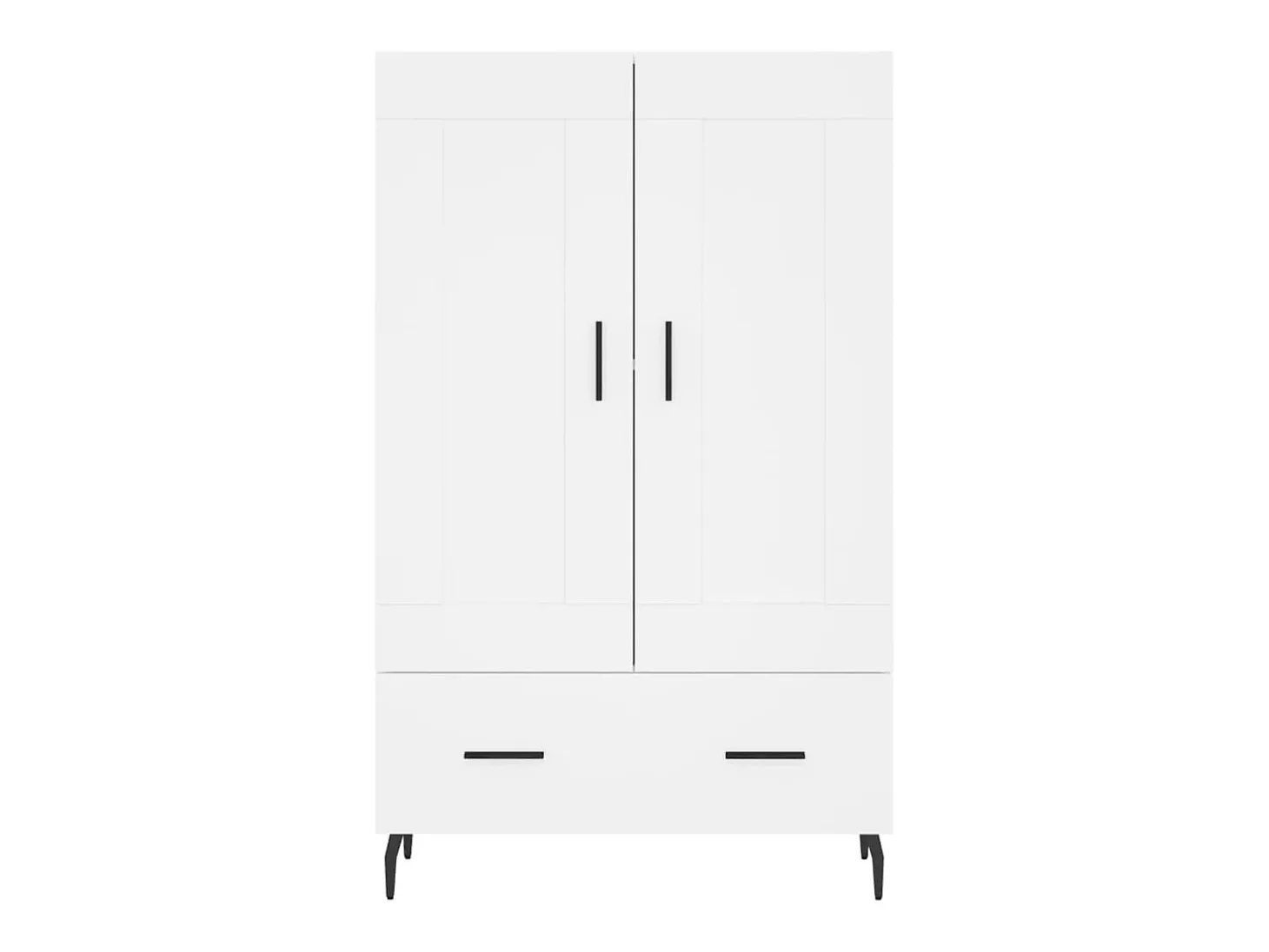 Aparador alto blanco 69,5x31x115 cm madera contrachapada