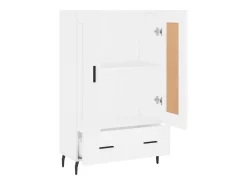 Aparador alto blanco 69,5x31x115 cm madera contrachapada