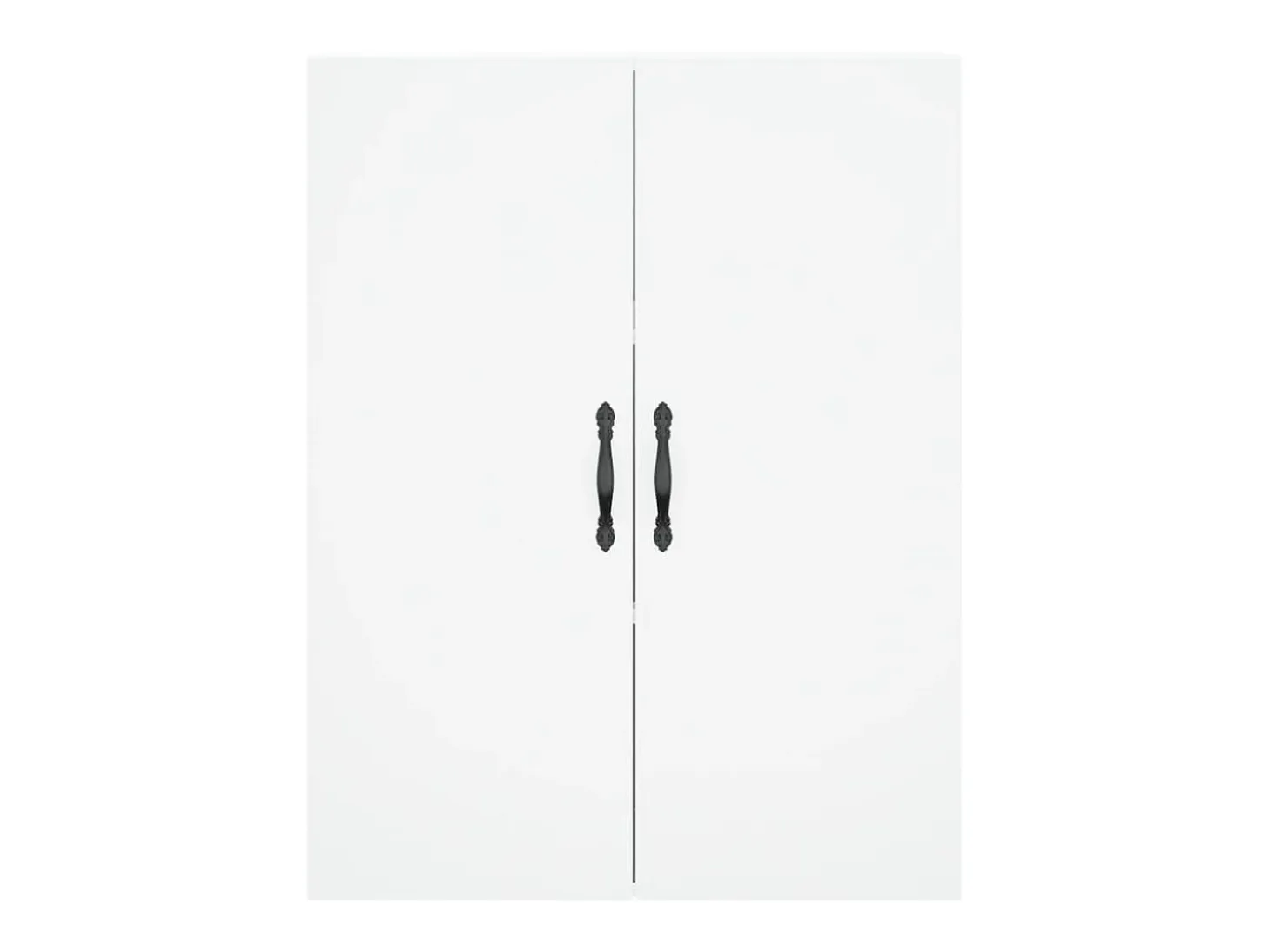 Aparador alto blanco 69,5x34x180 cm Madera contrachapada