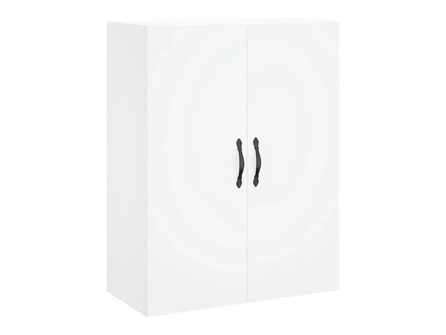 Aparador alto blanco 69,5x34x180 cm Madera contrachapada