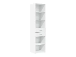 Aparador alto blanco 45x42,5x185 cm madera contrachapada