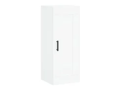 Aparador alto blanco 34,5x34x180 cm Madera contrachapada