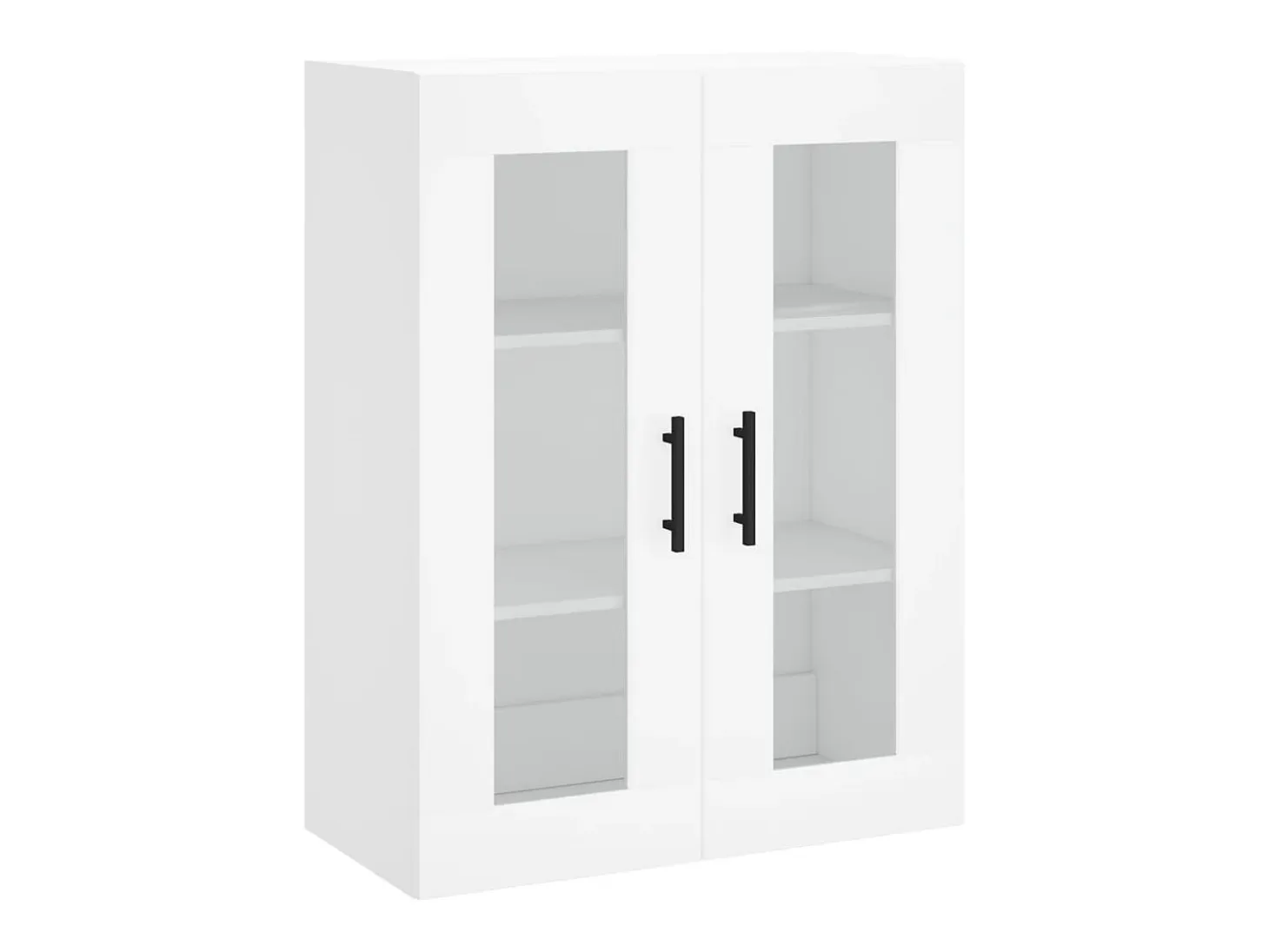 Aparador alto blanco 69,5x34x180 cm Madera contrachapada