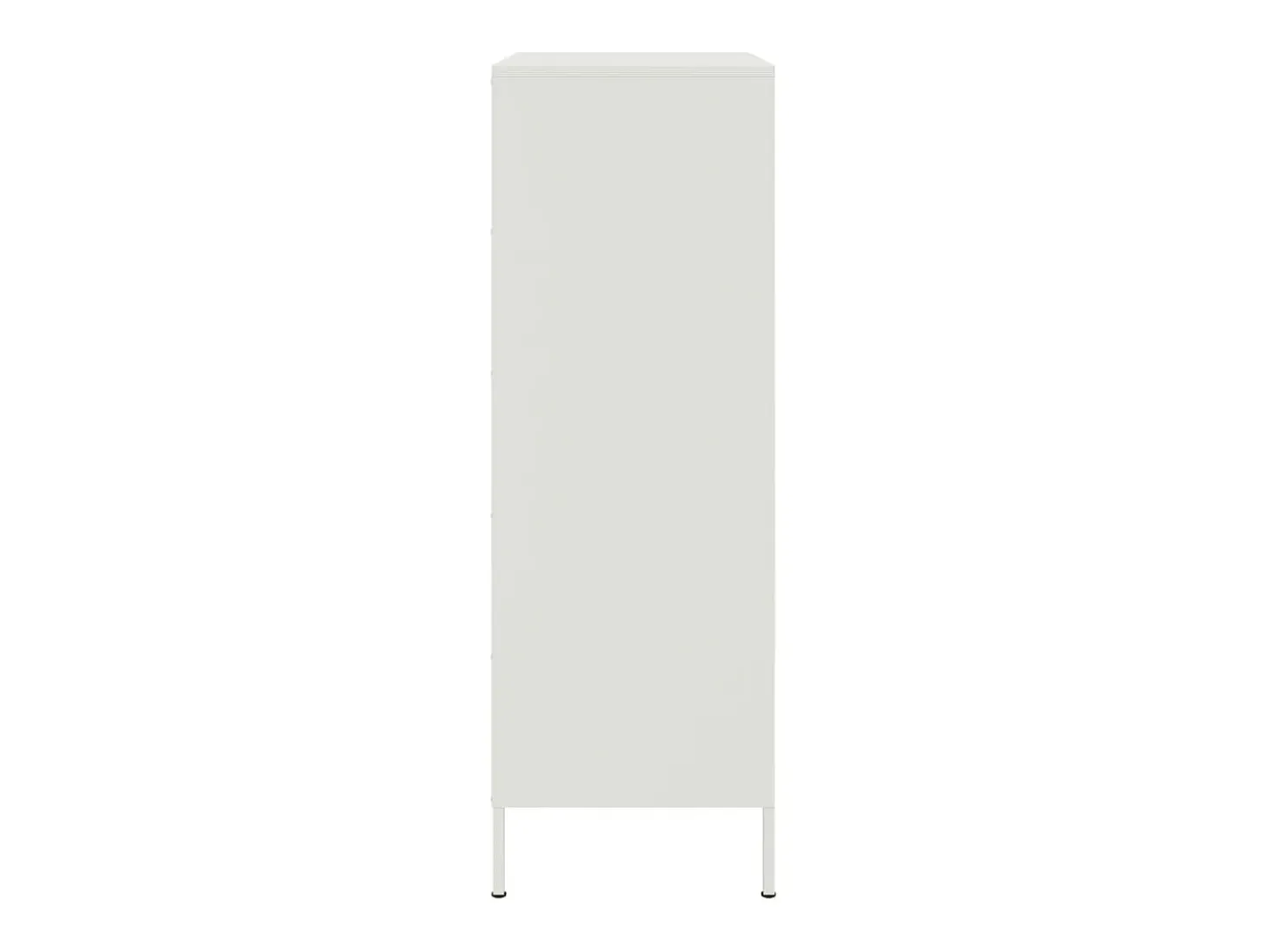 Aparador alto blanco 68x39x113 cm acero