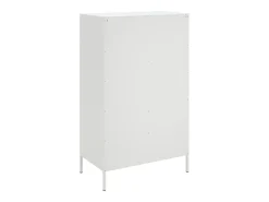 Aparador alto blanco 68x39x113 cm acero