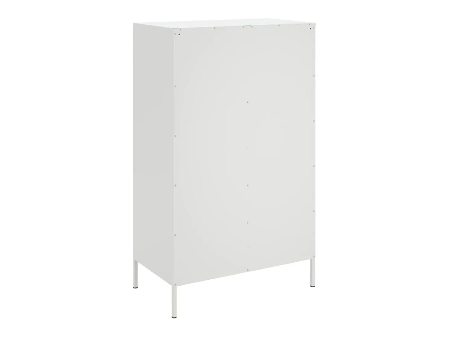 Aparador alto blanco 68x39x113 cm acero
