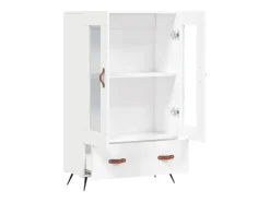 Aparador alto blanco 69,5x31x115 cm madera contrachapada