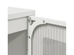 Aparador alto blanco 68x39x123 cm acero