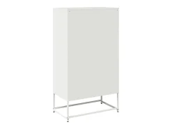 Aparador alto blanco 68x39x123 cm acero