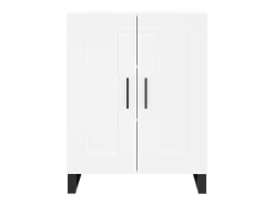 Aparador alto blanco 69,5x34x180 cm Madera contrachapada