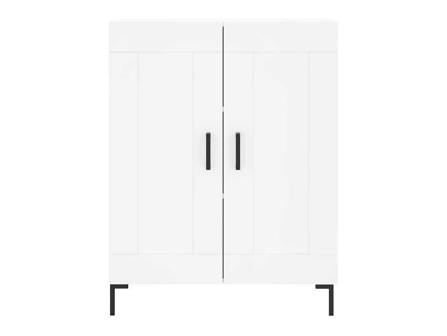 Aparador alto blanco 69,5x34x180 cm Madera contrachapada