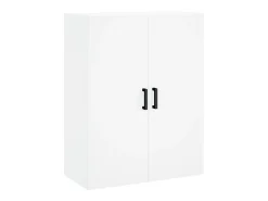 Aparador alto blanco 69,5x34x180 cm Madera contrachapada