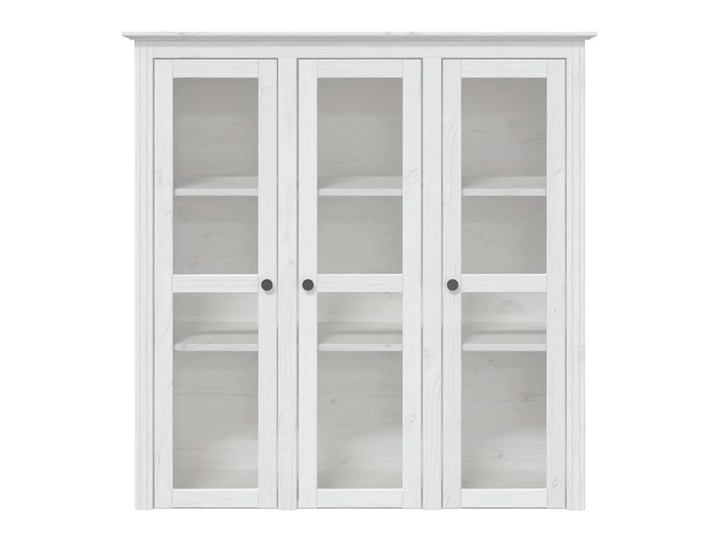 Aparador alto BODO madera maciza pino blanco 115,5x43x200,5 cm