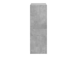Aparador alto con puertas gris hormigón 68x37x109 cm madera de ingeniería