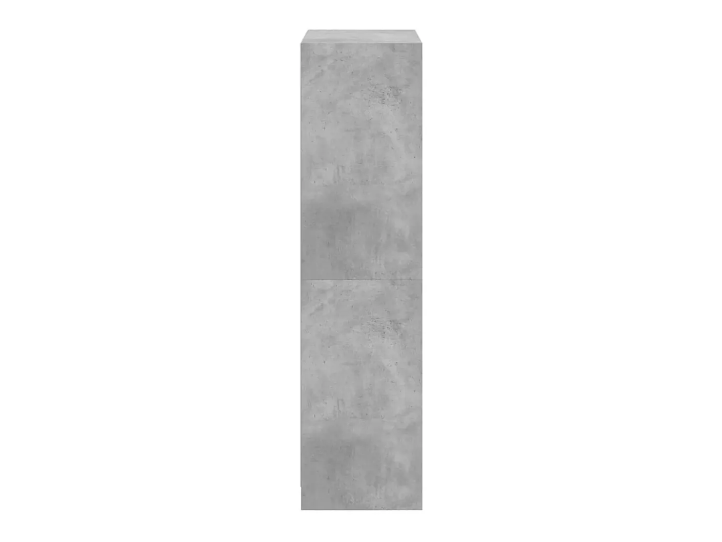 Aparador alto con puertas madera gris hormigón 68x37x142 cm