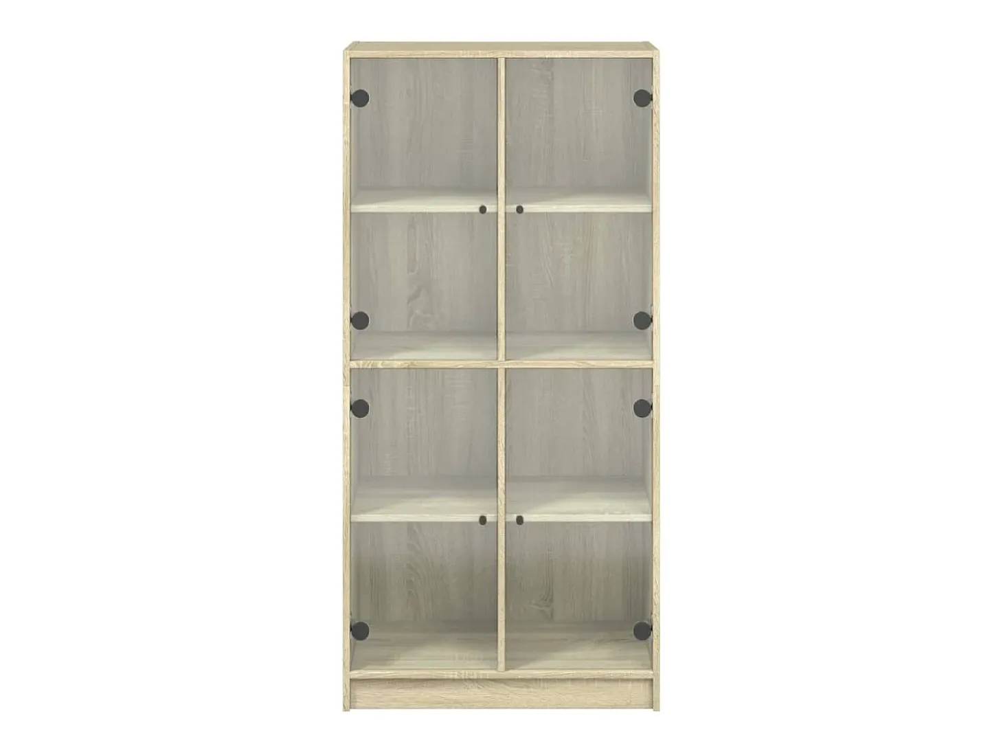 Aparador alto con puertas madera roble Sonoma 68x37x142 cm