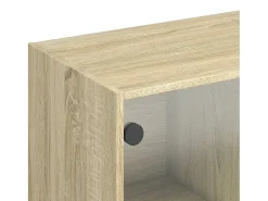 Aparador alto con puertas madera roble Sonoma 68x37x109 cm
