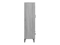 Aparador alto de madera contrachapada gris Sonoma 70x31x115 cm