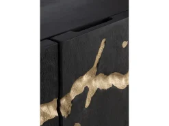 Aparador alto de madera de mango negro