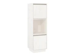 Aparador alto de madera maciza de pino banco 38x35x117 cm ES64233