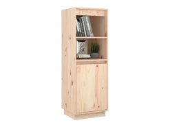 Aparador alto de madera maciza de pino 37x34x110 cm