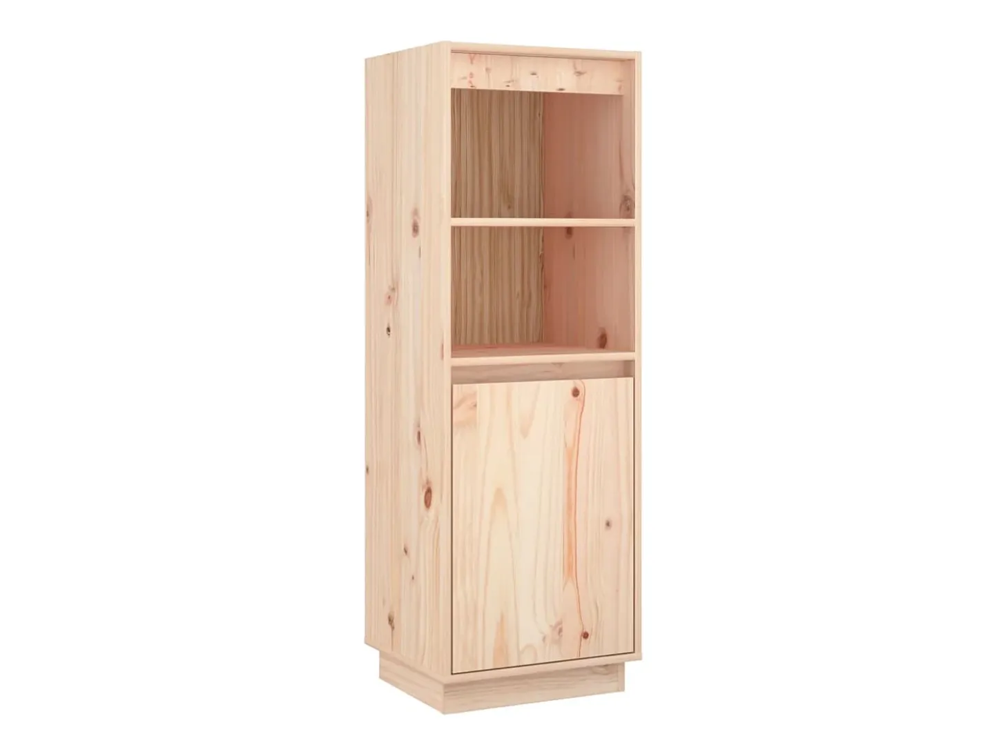 Aparador alto de madera maciza de pino 37x34x110 cm