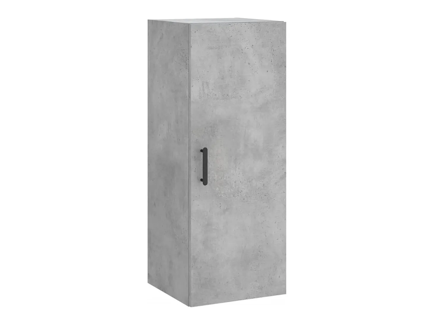 Aparador alto Gris hormigón 34,5x34x180 cm Madera de ingeniería