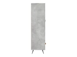 Aparador alto gris hormigón 69,5x31x115 cm madera de ingeniería