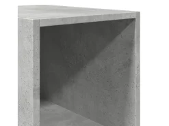 Aparador alto gris hormigón 30x41x185 cm madera de ingeniería