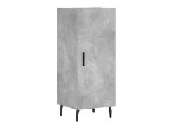 Aparador alto Gris hormigón 34,5x34x180 cm Madera de ingeniería
