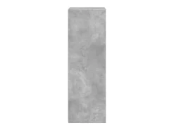 Aparador alto gris hormigón 50x41x124 cm madera de ingeniería