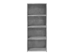 Aparador alto gris hormigón 50x41x124 cm madera de ingeniería