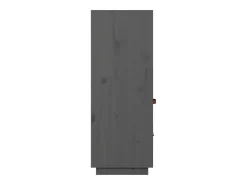 Aparador alto Gris 67x40x108,5 cm Madera maciza de pino