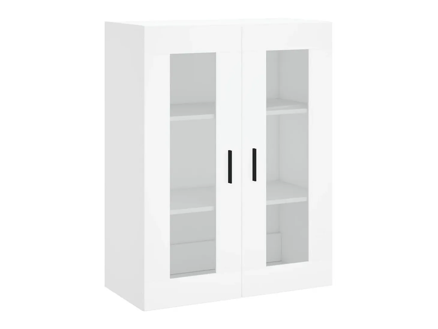 Aparador alto madera contrachapada blanco 69,5x34x180 cm ES87037