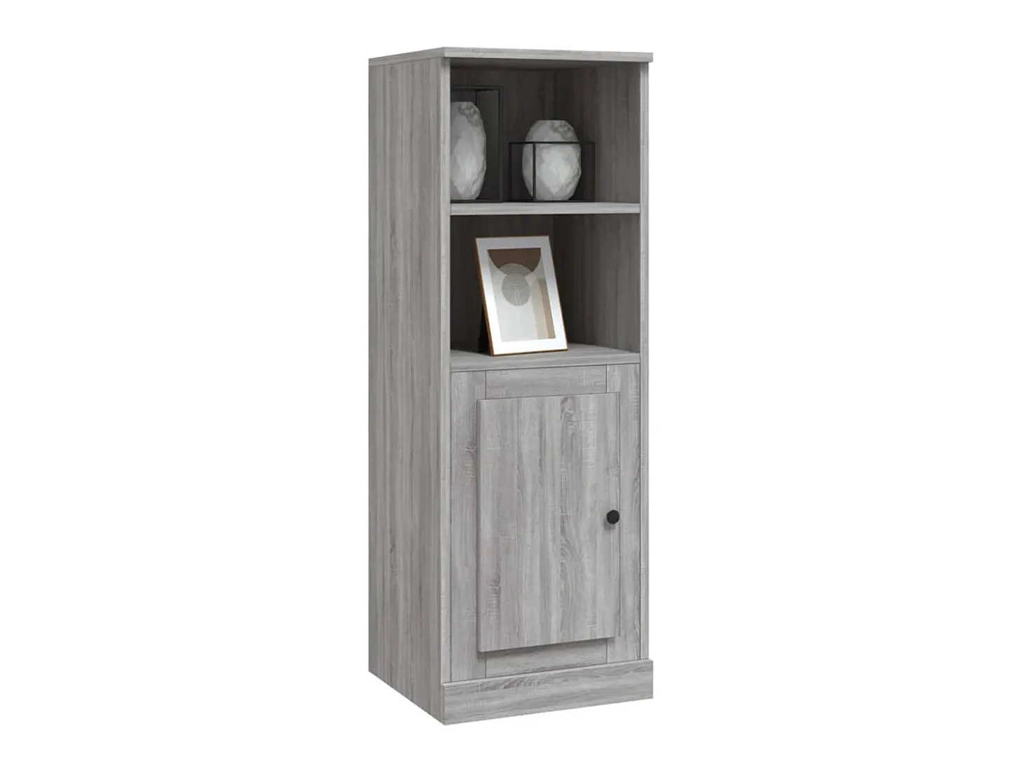 Aparador alto madera contrachapada gris Sonoma 36x35,5x103,5 cm ES58720