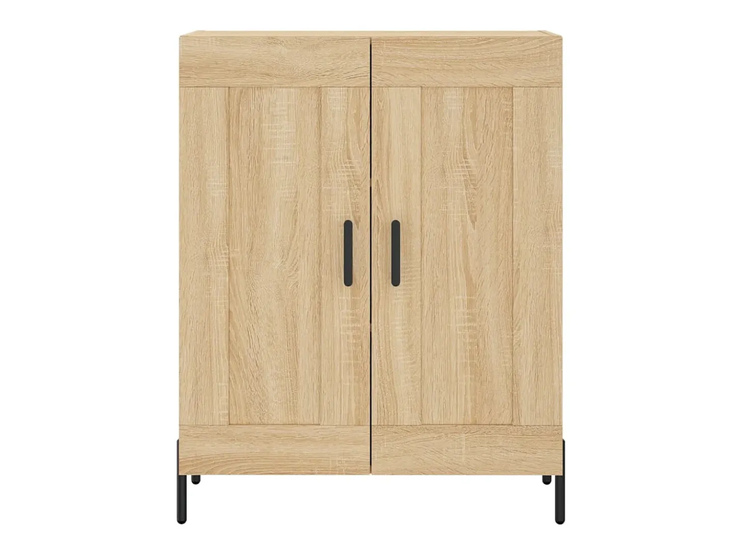Aparador alto madera contrachapada color roble 69,5x34x180 cm