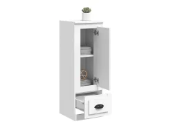 Aparador alto madera contrachapada blanco 36x35,5x103,5 cm