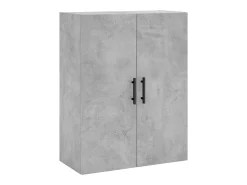 Aparador alto madera contrachapada gris hormigón 69,5x34x180 cm ES41116