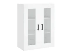 Aparador alto madera contrachapada blanco 69,5x34x180 cm ES21548