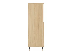 Aparador alto madera contrachapada color roble 60x36x110 cm