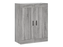 Aparador alto madera contrachapada gris sonoma 69,5x34x180 cm
