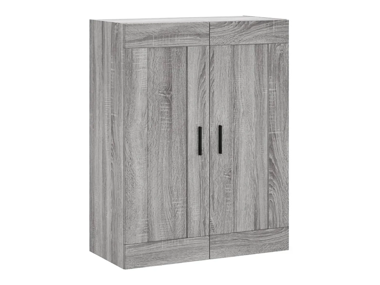 Aparador alto madera contrachapada gris sonoma 69,5x34x180 cm