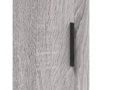 Aparador alto madera contrachapada gris sonoma 69,5x34x180 cm