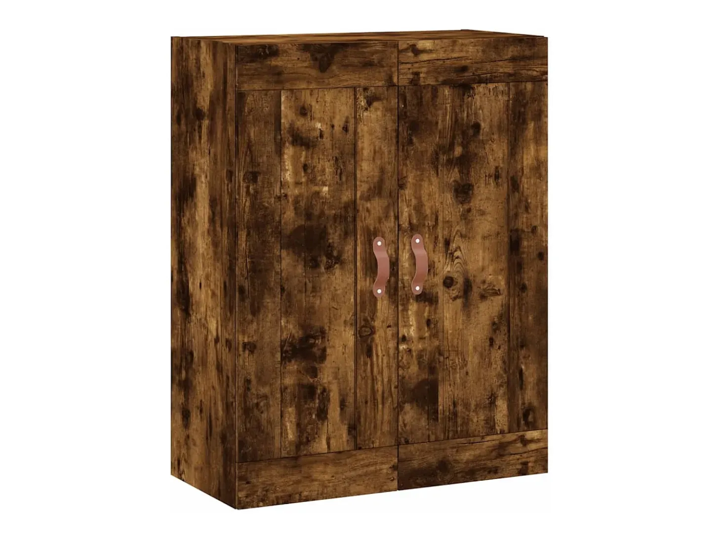 Aparador alto madera contrachapada roble ahumado 69,5x34x180 cm